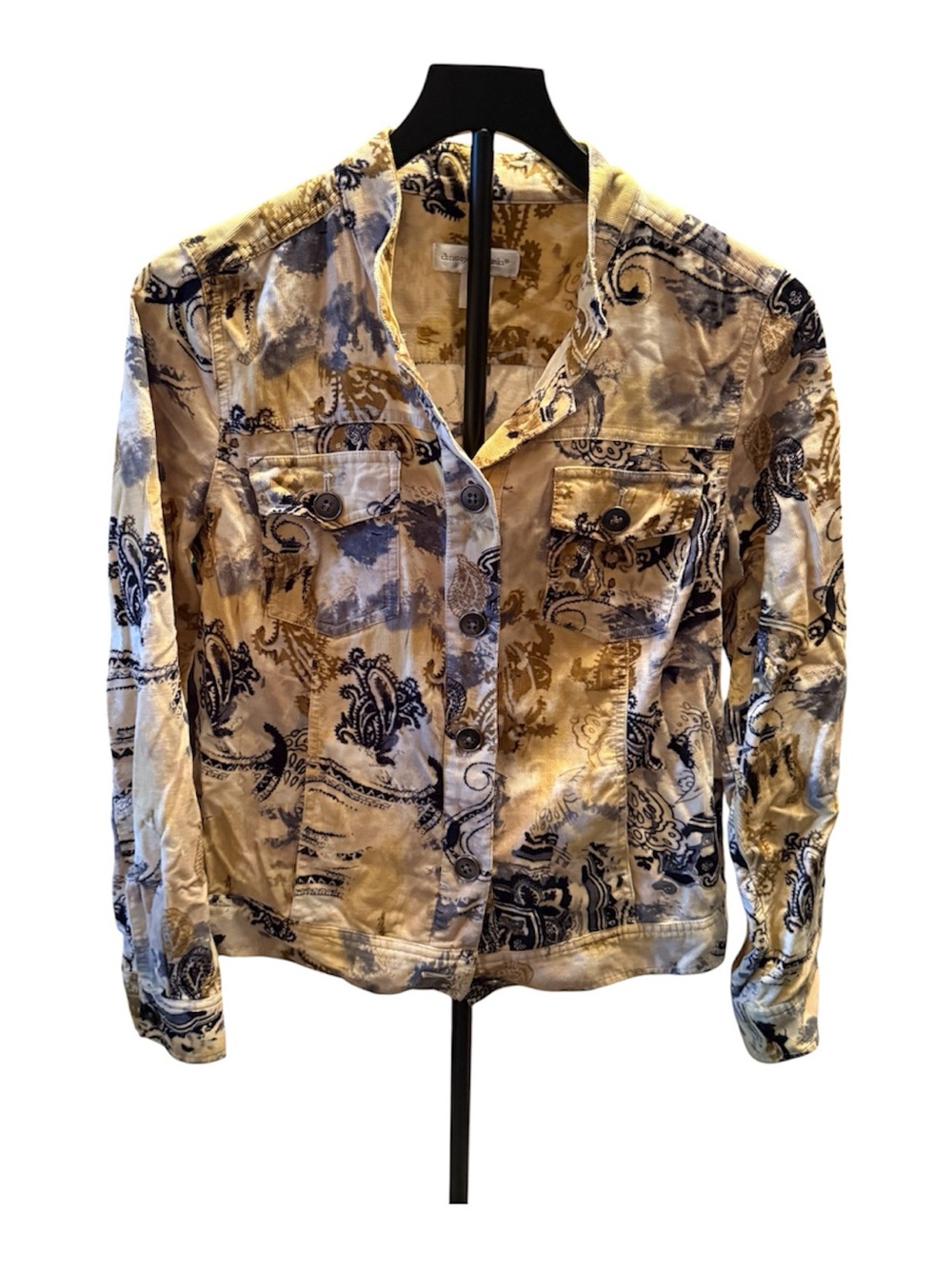 Christopher & Banks Paisley Print Corduroy Jacket Women’s Small